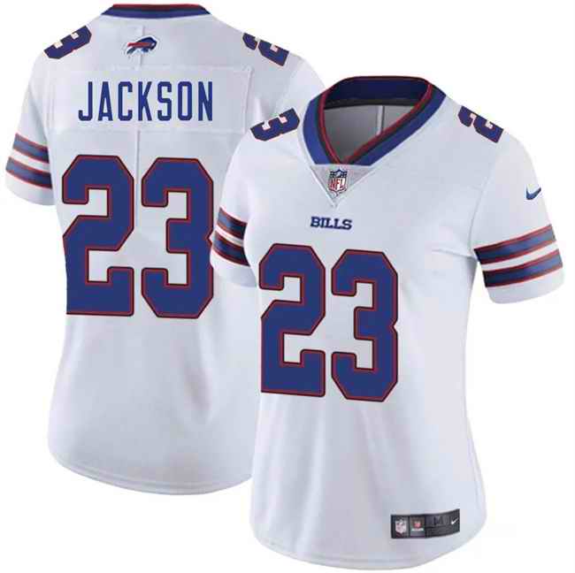 Women's Buffalo Bills #23 Dane Jackson White Vapor Stitched Football Jersey(Run Small)